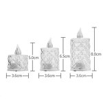 Transparent LED Candle Factory - OEM Wholesale Diamond Lamp Battery Control Flameless