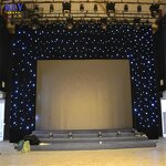 White LED Star Curtain Factory - OEM Elegant with Durable Fabric for Weddings Event