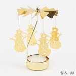 Rotating Candle Holder Factory - OEM Nordic Wedding Christmas Metal Gold Votive