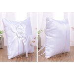 Wedding Ring Pillow Factory - OEM Wholesale Western-Style White Flower Square Camellia