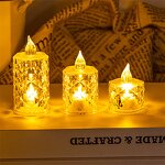 Transparent LED Candle Factory - OEM Wholesale Diamond Lamp Battery Control Flameless