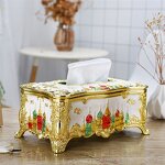 Acrylic Tissue Box Factory - OEM Luxury Rectangle Large Capacity Car Castle Paper Holder