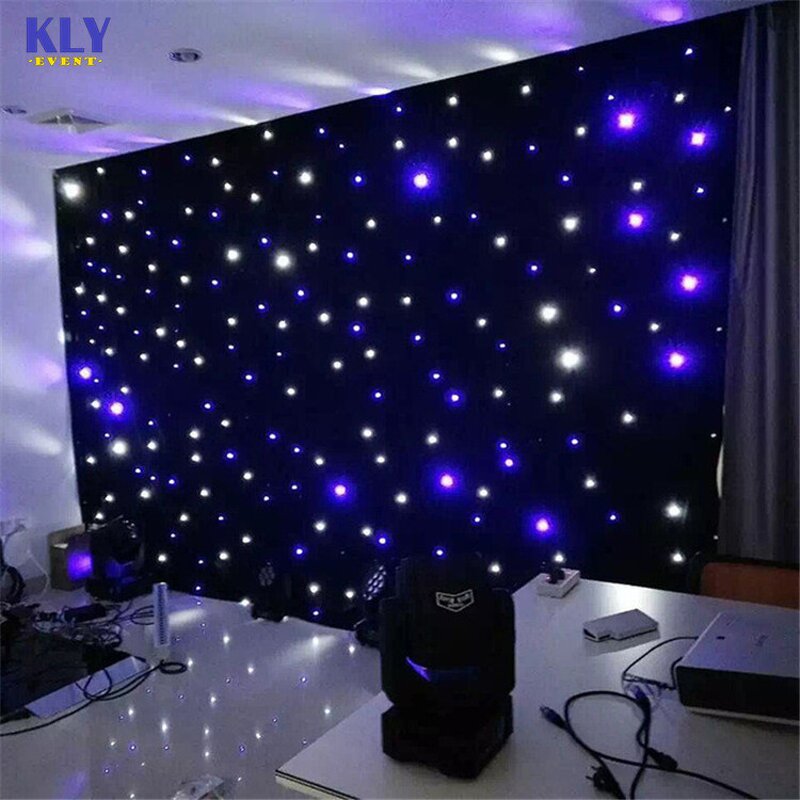 Twinkling LED Curtains Factory - OEM Customized Blue White for Wedding Event Party