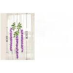 Artificial Wisteria Factory - OEM Hight Quality Silk Trailing for Wedding Decorations