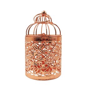 Birdcage Lantern Manufacturer - OEM European Modern Gold Metal Candlestick Tealight