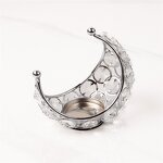 Moon Candlestick Manufacturer - OEM Wholesale Luxury Gold Metal Romantic Crystal Stand