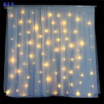 Elegant LED Star Curtain Factory - OEM with Rgb or Single Color for Wedding Stage Disco