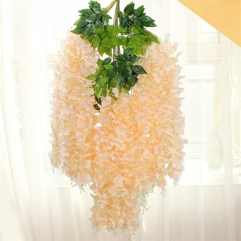 Artificial Wisteria Factory - OEM Hight Quality Silk Trailing for Wedding Decorations