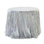Sequin Table Cloth Manufacturer - OEM Wholesale Round Shiny Polyester for Party Wedding