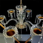 Wrought Iron Candle Holder Manufacturer - OEM Wholesale Luxury Gold Metal Crystal Stand