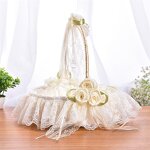 Bridal Flower Basket Manufacturer - OEM Mini Gift Bamboo Lace Bowknot for Wedding Party