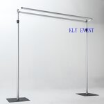 Telescopic Backdrop Manufacturer - OEM Portable Double Layer Crossbar Pipe and Drape