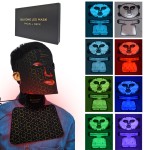 8 Colors LED Face Mask LED Light Therapy Silicone LED Face and Neck Mask for Acne Scar Spot