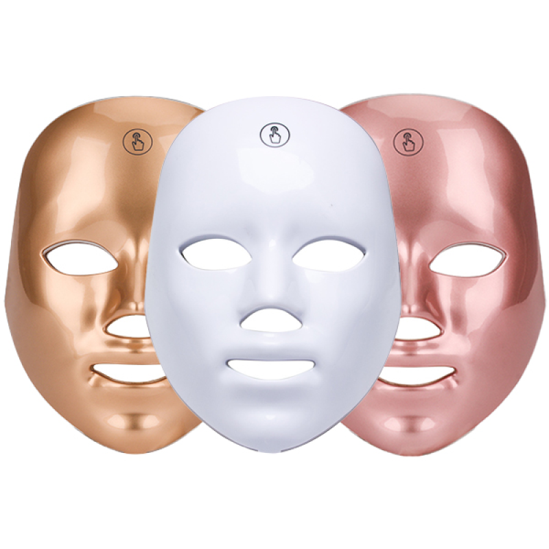 Facial LED Mask Rechargeable 7color Skin Care Photon Led PDT Light Therapy Facial Whitening Mask