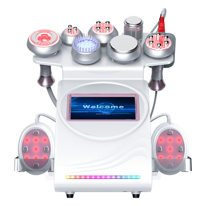 2025 Hot 9 in 1 Multifunction 80k Fat Burning Body Slim Massage EMS Stimulation RF Cellulite Removal Machine for Home Salon Use
