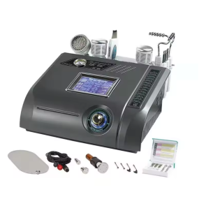 Portable 6-in-1 Bio Face Lift  Multifunctional  Facial  Diamond Dermabrasion  Hot Cold Hammer Ultrasonic Skin Scrubber