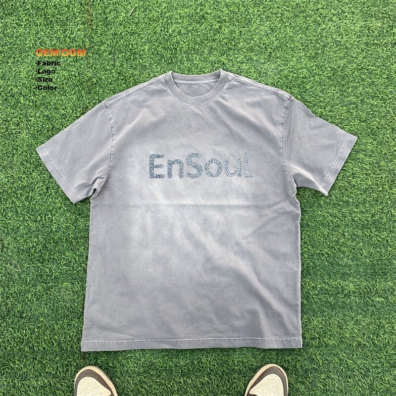 Men's T-Shirt Manufacturer - Custom Rhinestone & Vintage Wash