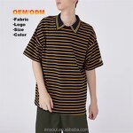 Men's Striped T-Shirt Factory - Custom Embroidery & Oversized Fit