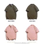 Men's Striped T-Shirt Factory - Custom Embroidery & Oversized Fit