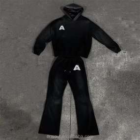 Men's Sweatsuit Manufacturer - Custom Embroidery & Flared Set