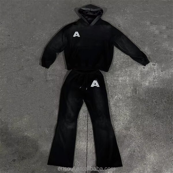 Men's Sweatsuit Manufacturer - Custom Embroidery & Flared Set