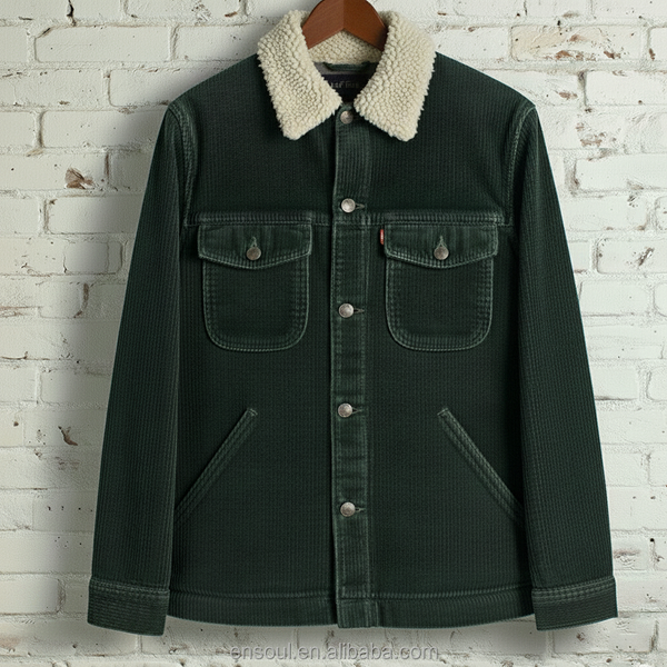 Men's Corduroy Jacket Factory - Custom Embroidery & Fleece Lining