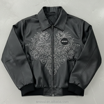 Men's Leather Jacket Manufacturer - Custom Embroidery & Windproof