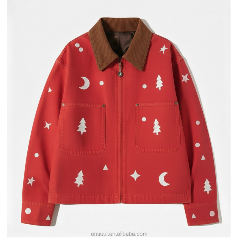 Men's Suede Collar Jacket Manufacturer - Custom Denim & Twill Fabric