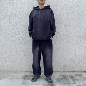 Plus Size Sweatsuit Factory - Custom Acid Wash & Distressed Set