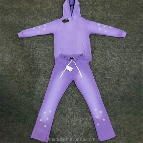 Men's Tracksuit Manufacturer - Custom Raw Hem & Flared Set