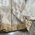 Zip Up Hoodie Manufacturer - Custom Cropped & Rhinestone Design