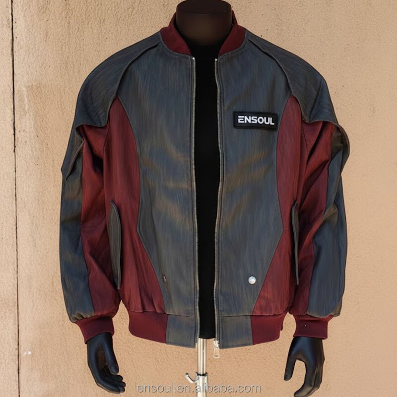 Men's Baseball Jacket Manufacturer - Custom PU Leather & Patchwork