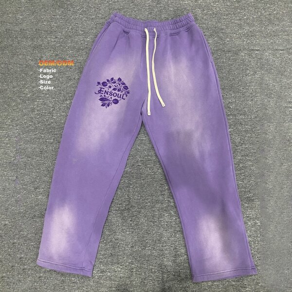Men's Track Pants Manufacturer - Custom Acid Wash & Wide Leg