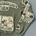 Men's Zipper Hoodie Manufacturer - Custom Patchwork & Casual Style