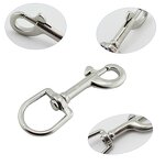 Carabiner Leash Hook Factory - OEM Stainless Steel Oval Ring Swivel Snap Hook