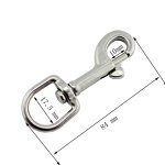 Carabiner Leash Hook Factory - OEM Stainless Steel Oval Ring Swivel Snap Hook