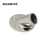 Deck Hardware Flange Factory - OEM Factory Direct Supply Stainless Steel 45 Degree Round