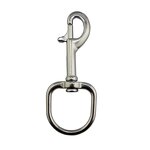 Carabiner Leash Hook Factory - OEM Stainless Steel Oval Ring Swivel Snap Hook