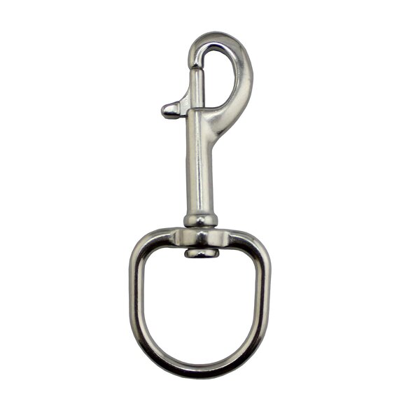 Carabiner Leash Hook Factory - OEM Stainless Steel Oval Ring Swivel Snap Hook