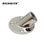 Deck Hardware Flange Factory - OEM Factory Direct Supply Stainless Steel 45 Degree Round