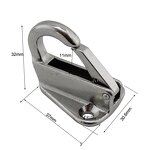 Marine Fender Hook Factory - OEM High Quality Boat Hardware 316 Stainless Steel