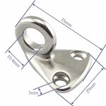 Marine Fender Hook Factory - OEM High Quality Boat Hardware 316 Stainless Steel