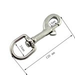 Carabiner Leash Hook Factory - OEM Stainless Steel Oval Ring Swivel Snap Hook