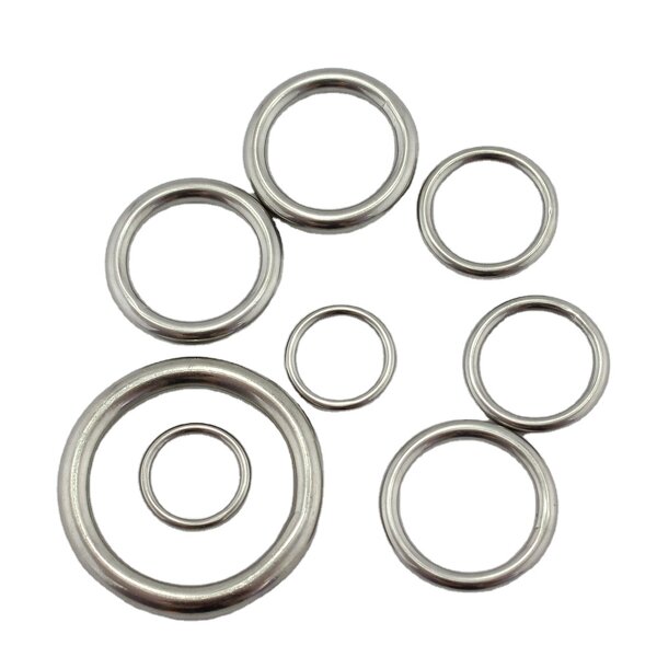 Stainless Steel O Ring Factory - OEM 2.57.5mm 316/304 Mini Marine Strap Welded