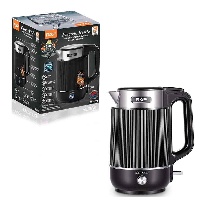 Electric Kettle Manufacturer - OEM Custom Black Stainless Steel Kettle