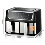 Air Fryer Factory - OEM Custom Large LED Display Dual Fryer