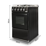 Gas Stove Manufacturer - OEM Custom 4 Coil Burners Convection Oven