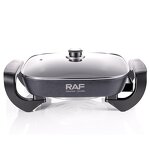 Electric Hot Pot Factory - OEM Custom Black Non-stick Multi-functional Cooker