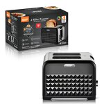 Toaster Manufacturer - OEM Custom Black 2 Slice Auto Shut Off