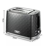 Bread Toaster Factory - OEM Custom Black 2 Slice Sandwich Maker